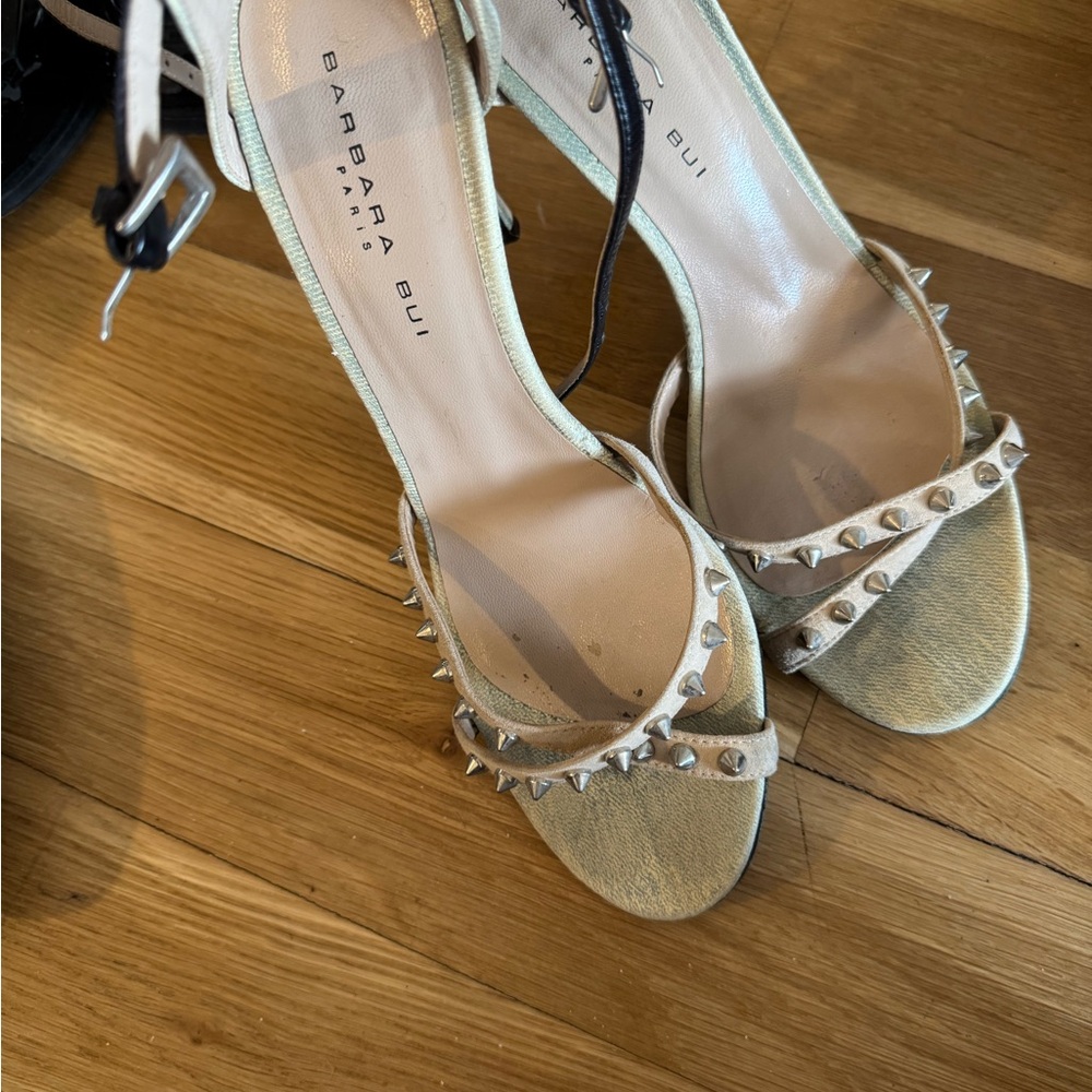Barbara Bui Women's Cream Studded Sandals